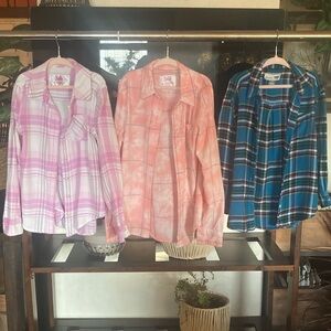 Bundle of 3 Girls Flannels